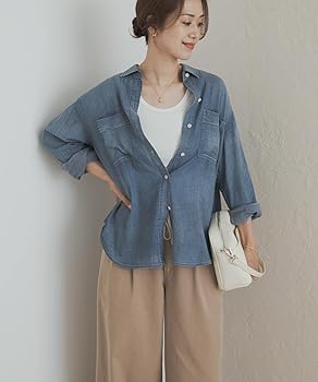【新品タグ付き】シアーデニムシャツ　アーバンリサーチドアーズ　かぐれ URBAN RESEARCH DOORS / アーバンリサーチ ドアーズ シアー